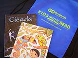 <em>Cricket</em> and <em>Cicada</em> magazines were delivered to the school for use in their middle school, made possible by Carus Publishing. © Denise Gary