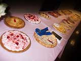 The cherry pie contest entries were auctioned to raise funds for future Cherry Blossom Festivals. © Denise Gary