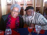 Aaronetta and Wes enjoyed dinner after the performance of <em>Memphis</em> at ASU Gammage. © Denise Gary