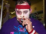 Zombie Eats a KNTR Button © Denise Gary