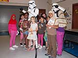 The girls enjoyed the Stormtroopers as much as the boys. © Denise Gary