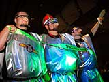 2012 KNTR Space-Geek Kings Tony Hernandez, Matt Stetler, and Jeremiah Johnson: “Pigs in Space” © Bruce Matsunaga