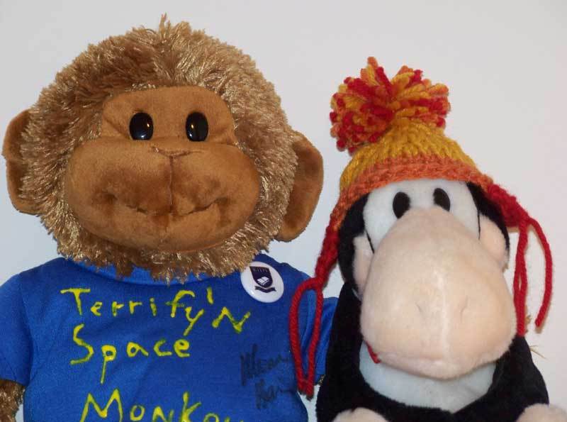 Penguin and Morena Closeup