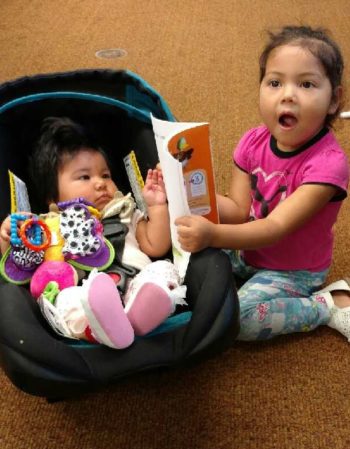 332 - Homedale GYL - 7.21.2017 - Sharing your new book with the baby